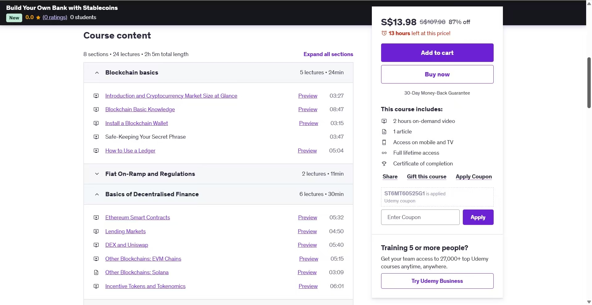 Build Your Own Bank with Stablecoins - Course Image 2